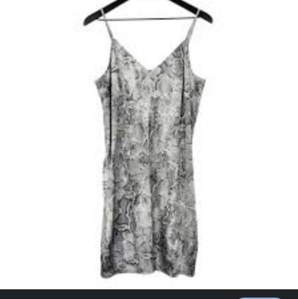 White House Black Market Women's Snake Print Slip Mini Dress_8